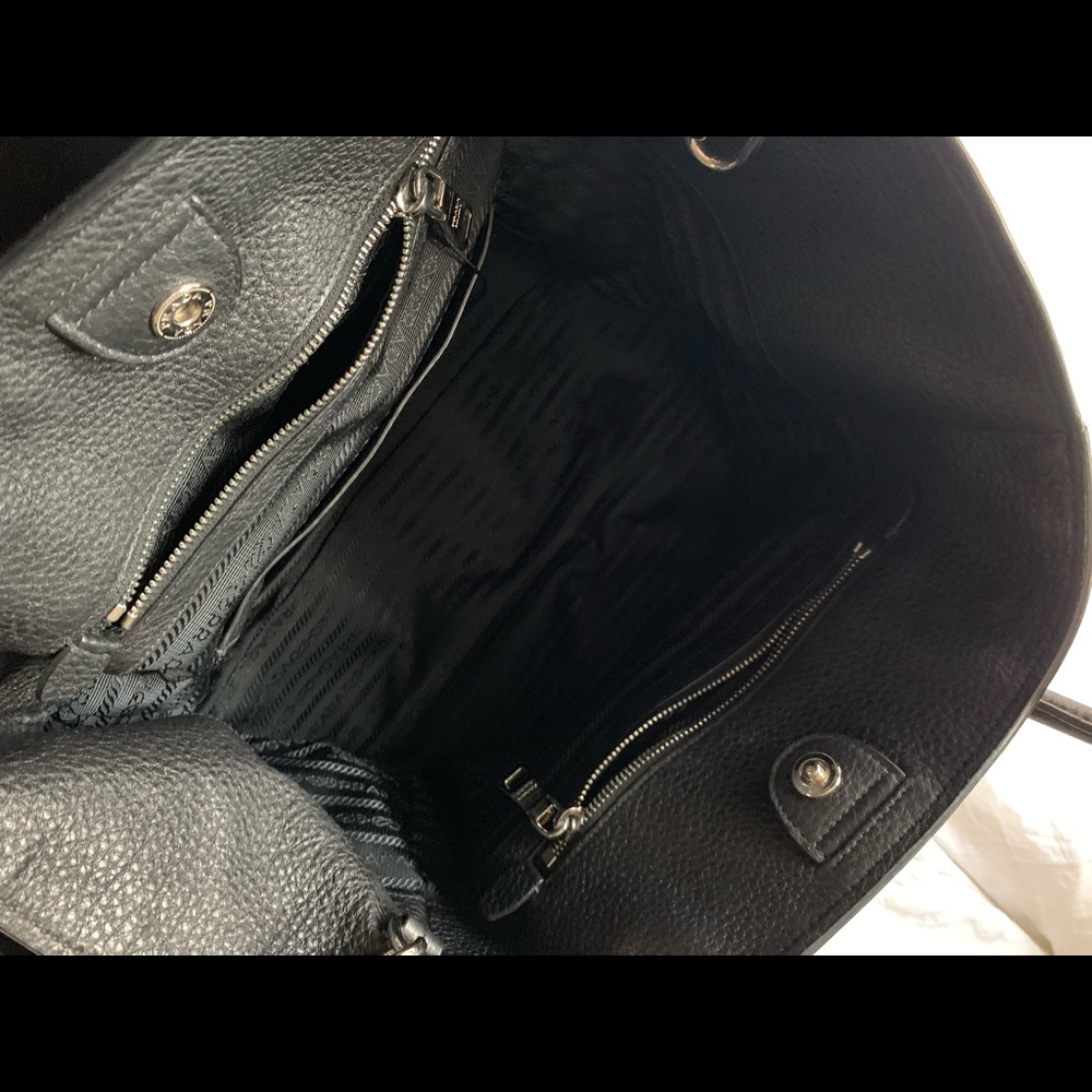 Classic Black & Silver Prada Purse - Picture 5 of 5